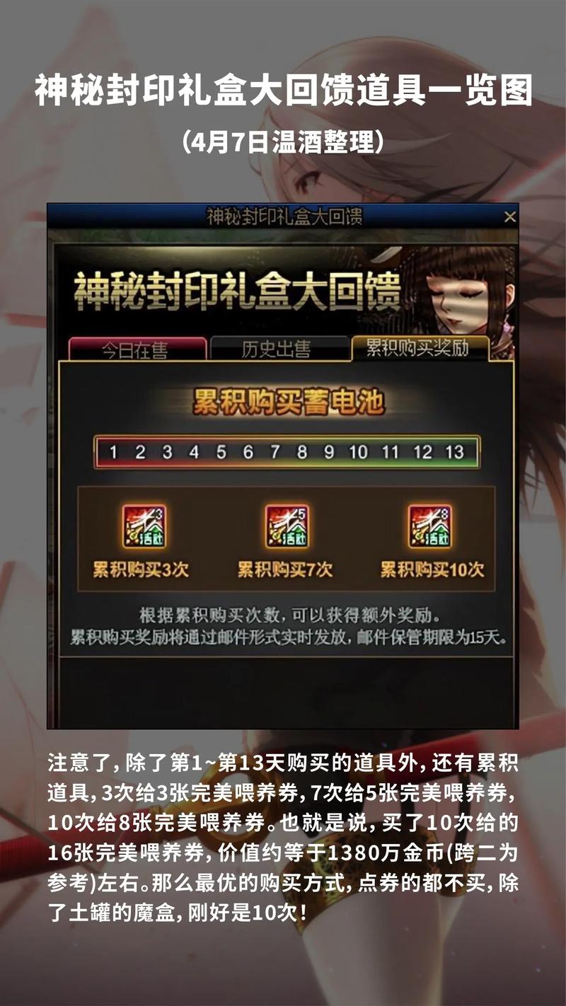 揭秘DNF 4月9日特殊封印礼盒:揭秘隐藏道具一览