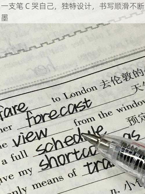 一支笔 C 哭自己,独特设计,书写顺滑不断墨