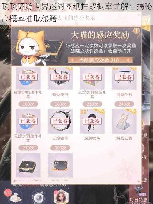 暖暖环游世界迷阁图纸抽取概率详解:揭秘高概率抽取秘籍