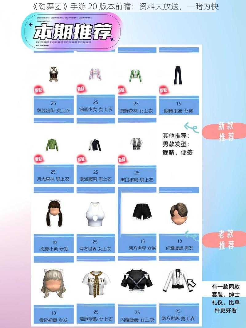 《劲舞团》手游 20 版本前瞻:资料大放送,一睹为快