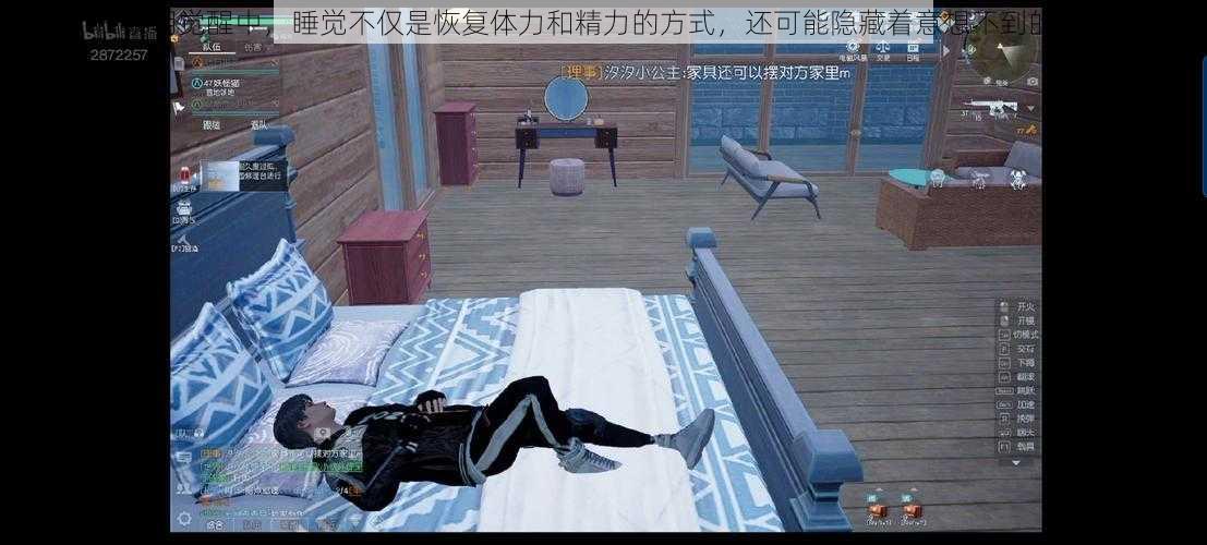 在黎明觉醒中,睡觉不仅是恢复体力和精力的方式,还可能隐藏着意想不到的用途